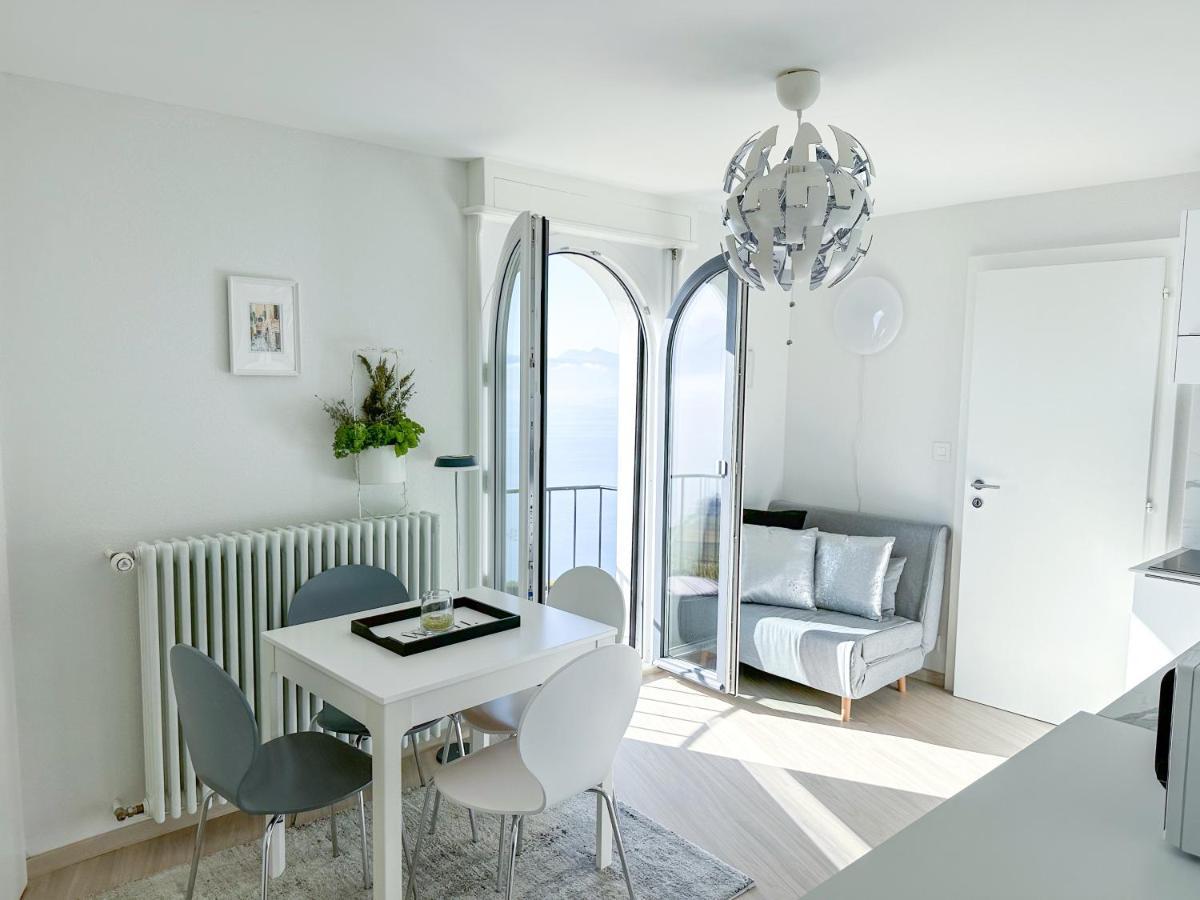 Room With 360° View Overlooking Lake Geneva And Alps Puidoux Kültér fotó